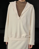 Hooded Loose Pullover Sweatshirt