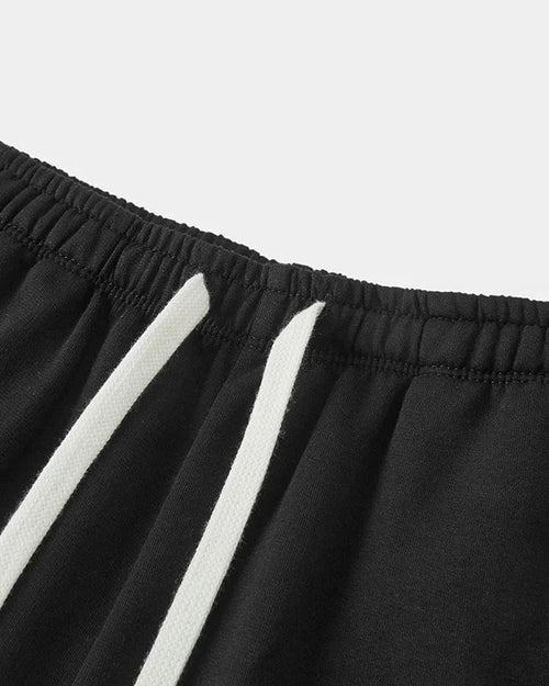 Cotton Terry Drawstring Casual Shorts