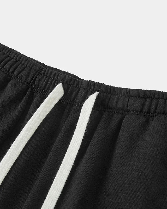 Cotton Terry Drawstring Casual Shorts