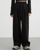 High-Waisted Drawstring Wide-Leg Pants