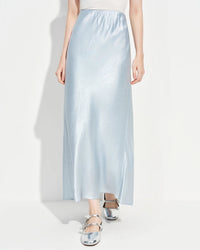 Elastic-Waist Flared Skirt