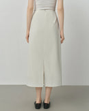 Irregular Hem High-Waisted A-Line Skirt