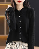 Basic Wool Shirt Cardigan