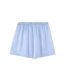 Mulberry Silk Satin Elastic-Waist Shorts