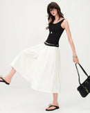 Pure Cotton Wide-Leg Casual Pants