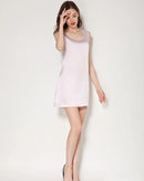 Mulberry Silk Round Neck Sleeveless Mini Dress
