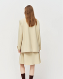 Loose-Fitting Single-Breasted Lapel Suit Jacket