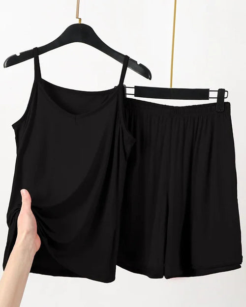 Plus Size Modal Sling Top & Shorts Pajama Set