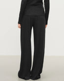 High-Waist Wide-Leg Knit Pants