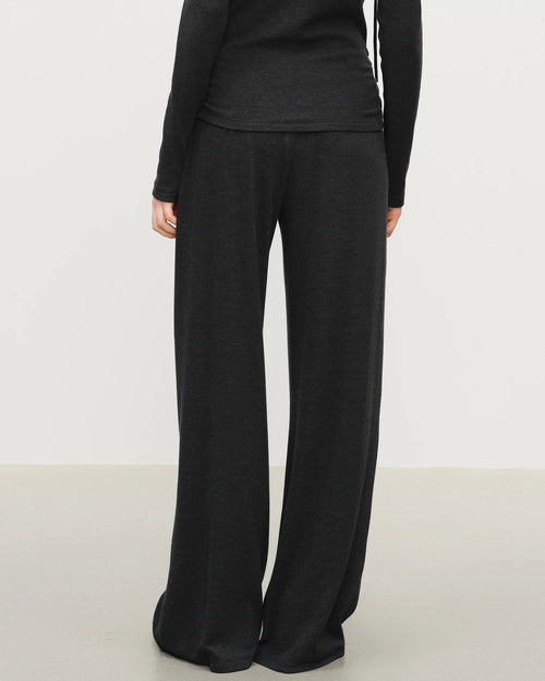 High-Waist Wide-Leg Knit Pants