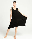 Plus Size Bamboo-Cotton Sleeveless Sleep Dress