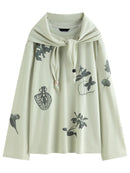 Linen Blend Loose Long-Sleeved T-Shirt