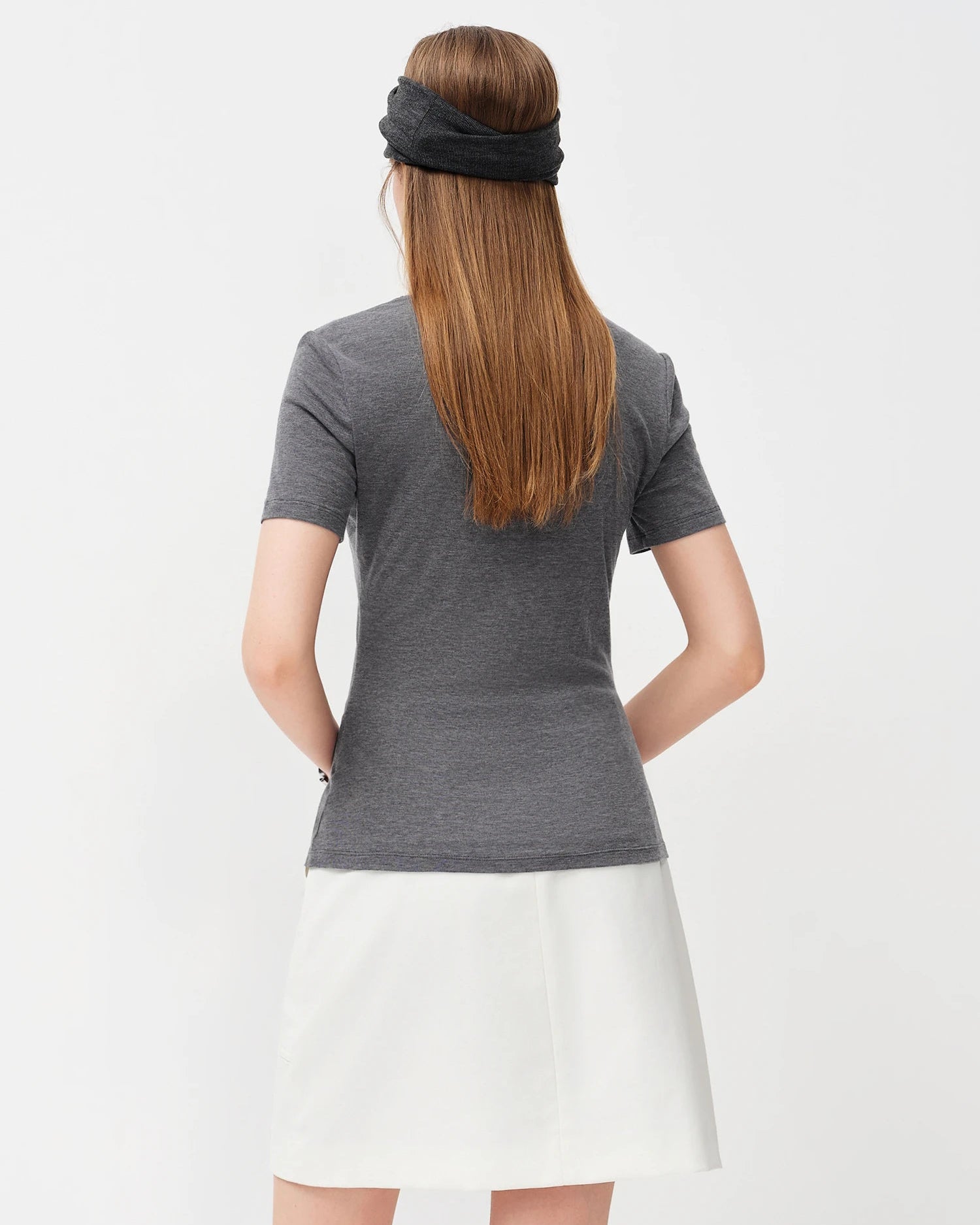Silk Blend V-Neck Knit Top