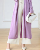 Open Front 100% Merino Wool Long Cardigan