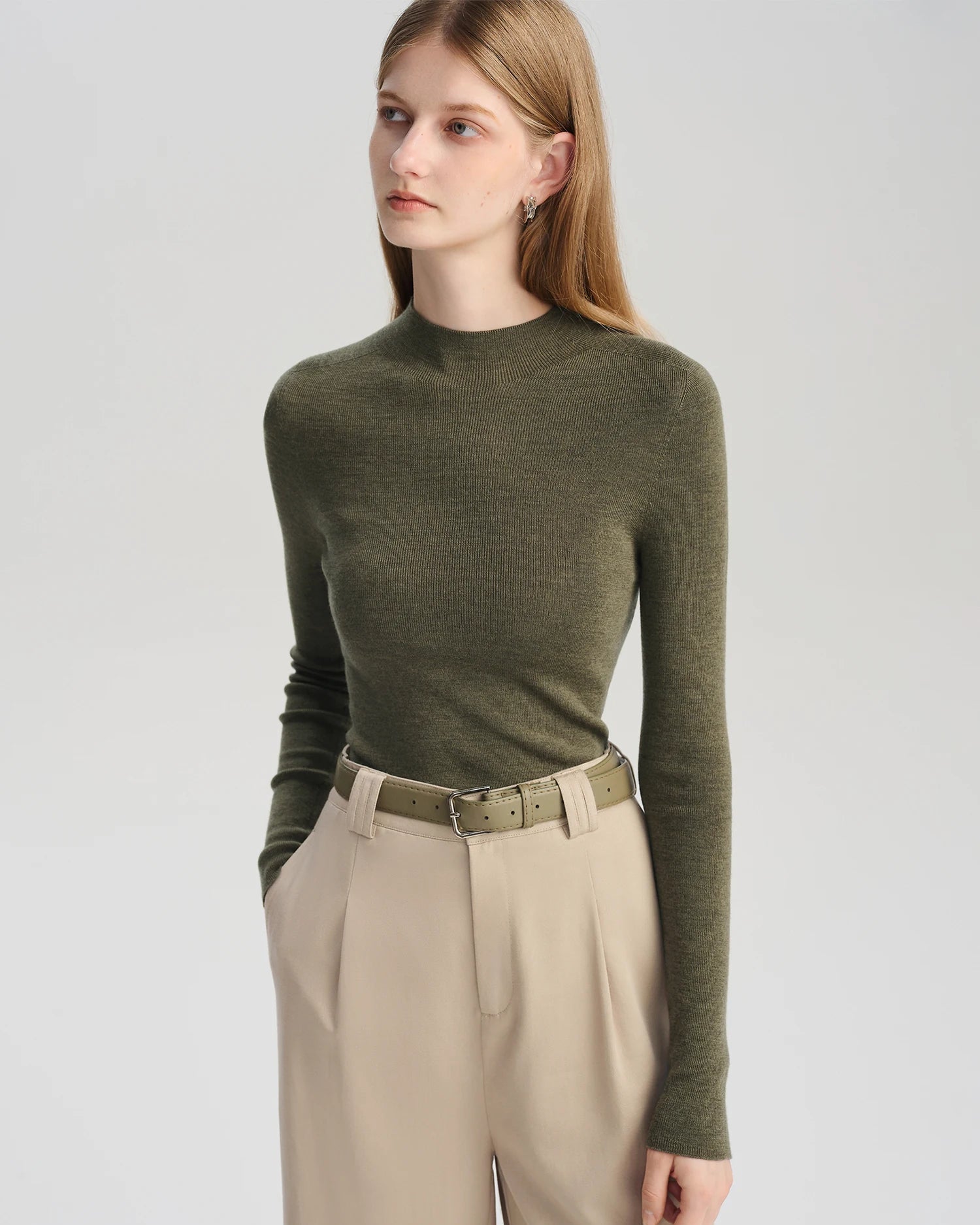 Wool Slim-Fit Knit Sweater