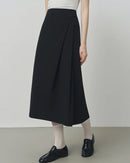 Irregular Hem High-Waisted A-Line Skirt