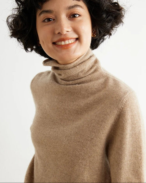 Cashmere Pile Collar Jumper