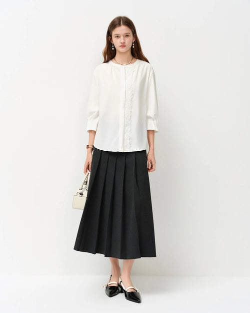 Women's Loose Lantern Sleeve Casual Shirt