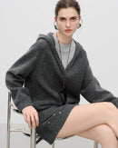 Faux Two-Piece Hooded Set