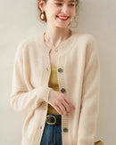 Cashmere Knitted Short Cardigan