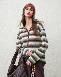 Loose-Fit Drop-Shoulder Striped T-Shirt