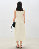 Sleeveless Pleated A-Line Dress