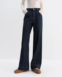 High-Waisted Straight-Leg Cropped Jeans