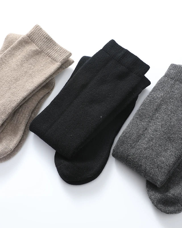 Pure Cashmere Knitted Long Socks