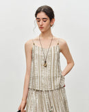 Printed Sleeveless Vest