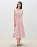 Sleeveless Pleated A-Line Dress