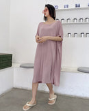 Cotton Modal Loose Short Sleeve Sleep Dress