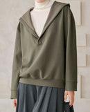 Hooded Loose Pullover Sweatshirt