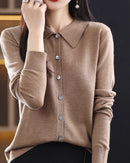 Basic Wool Shirt Cardigan