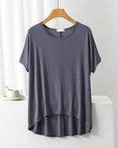 Modal Oversized Short Sleeve Pajama Top