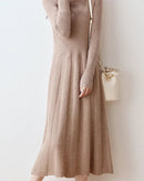 Merino Wool Knitted Sweater Dress