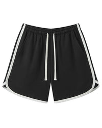 Cotton Terry Drawstring Casual Shorts