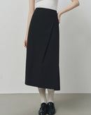 Irregular Hem High-Waisted A-Line Skirt