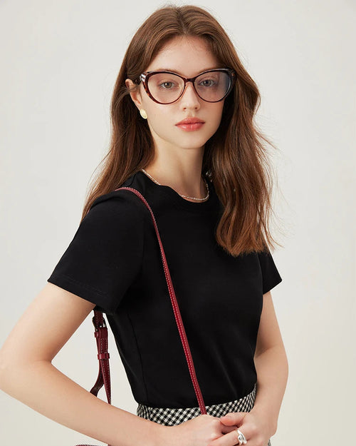 Classic High-Stretch Crew Neck T-Shirt