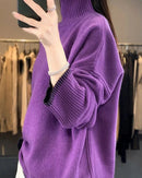 Oversized 100% Wool Turtleneck Sweater