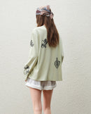 Linen Blend Loose Long-Sleeved T-Shirt