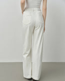 Retro Raw-Denim High-Waisted Jeans