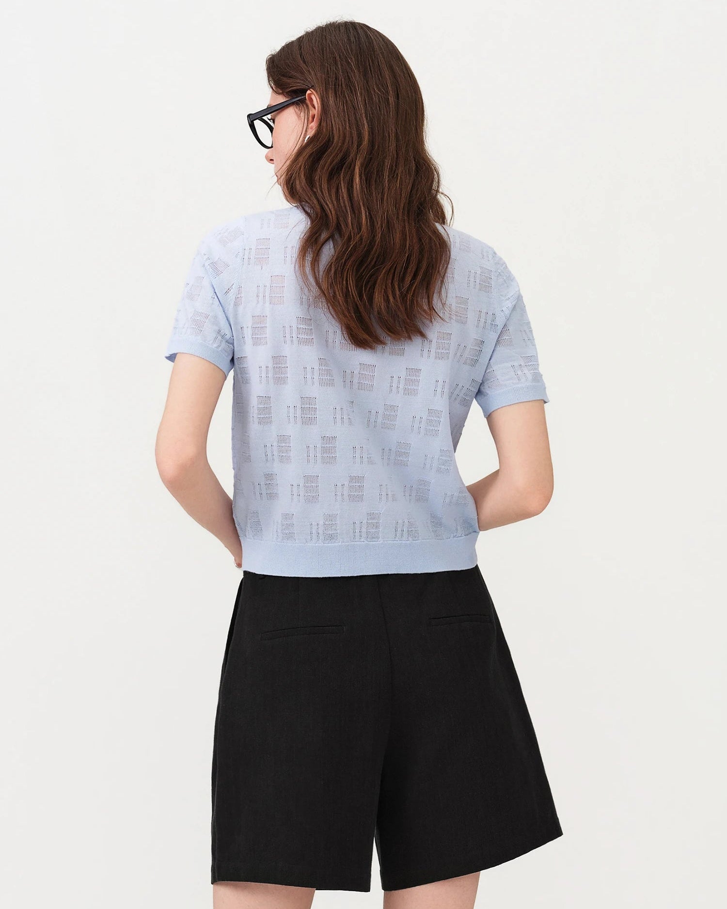 Lightweight Short-Sleeve Knit T-Shirt