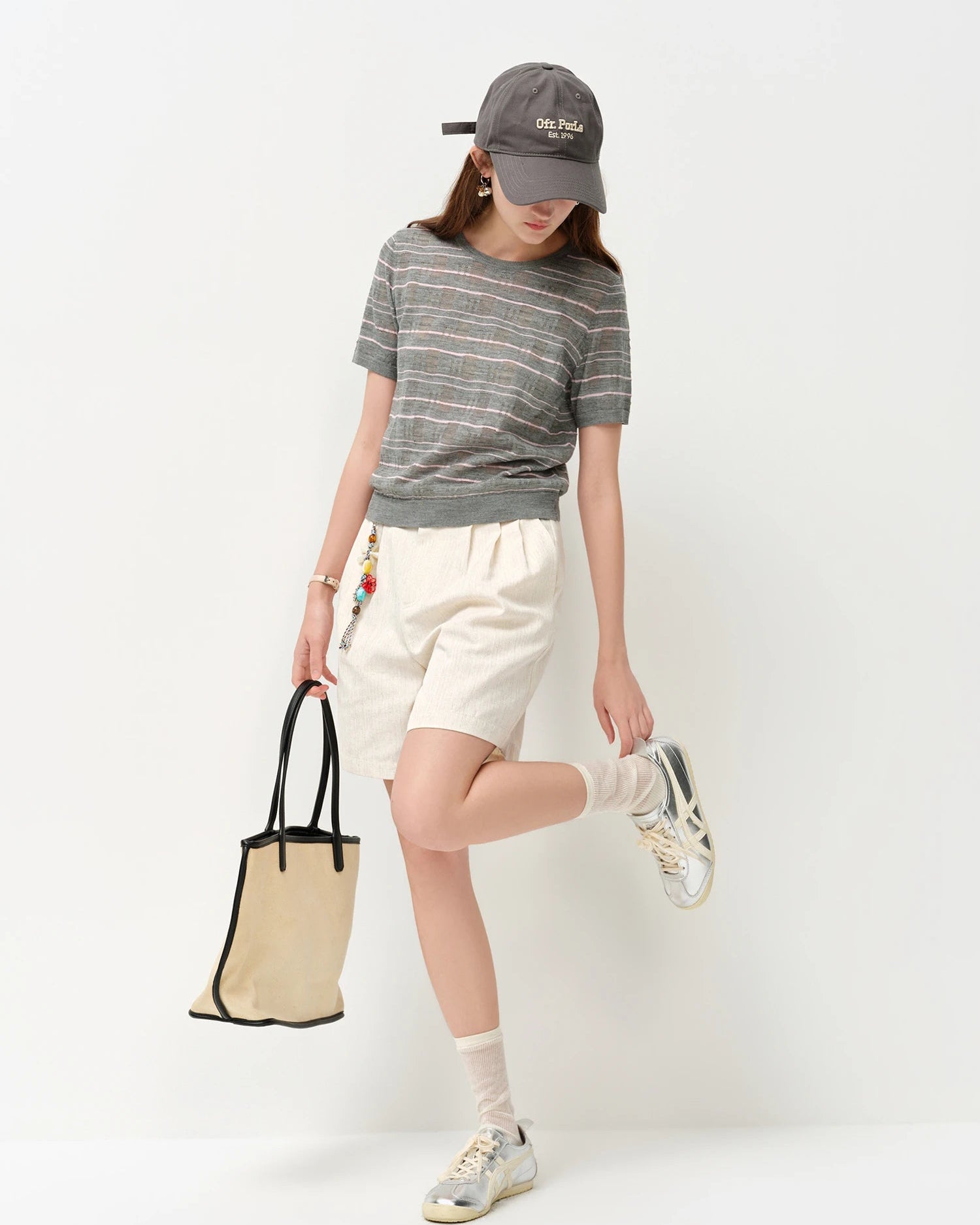 Lightweight Short-Sleeve Knit T-Shirt