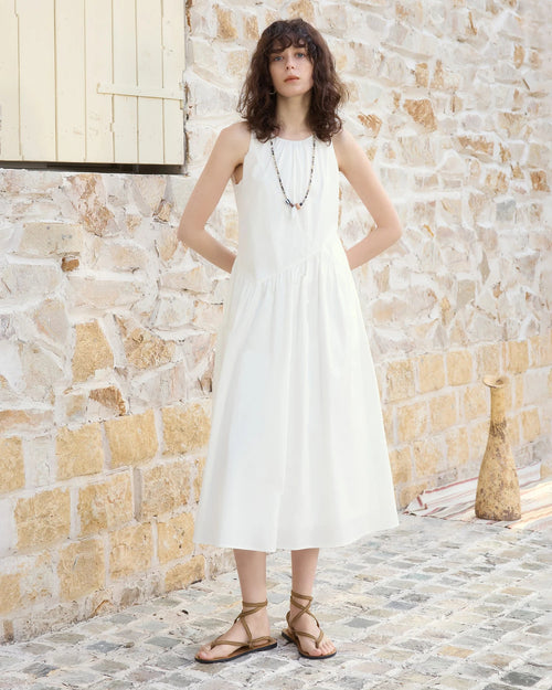 Sleeveless A-Line Midi Sundress