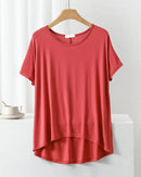 Modal Oversized Short Sleeve Pajama Top