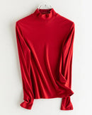 Wool-Blend Long-Sleeve Tee