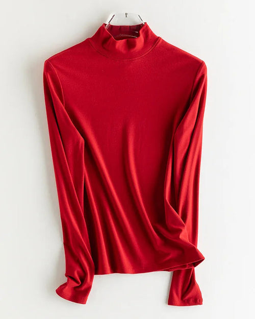Wool-Blend Long-Sleeve Tee