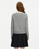 100% Wool Crew Neck Versatile Sweater