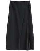 Irregular Hem High-Waisted A-Line Skirt