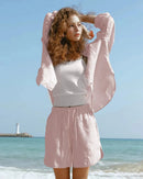 Loose-Fit Linen-Blend Button-Down Shirt